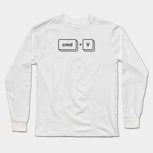 Paste Shortcut Keys Icon Long Sleeve T-Shirt